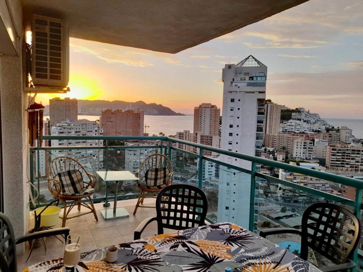 Traveler'S Beach Apartment With Sea View, Free Coffee & Parking Benidorm Ngoại thất bức ảnh