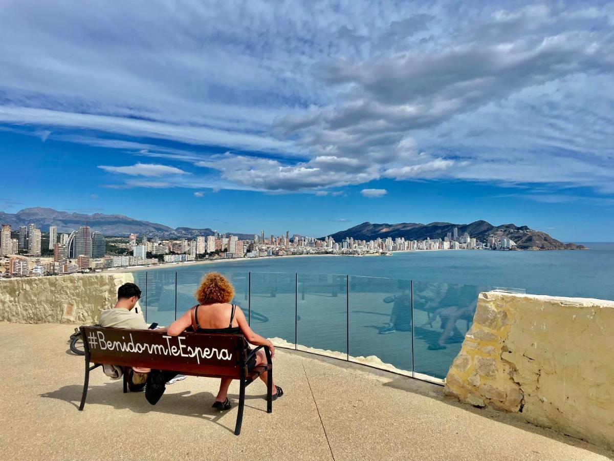 Traveler'S Beach Apartment With Sea View, Free Coffee & Parking Benidorm Ngoại thất bức ảnh